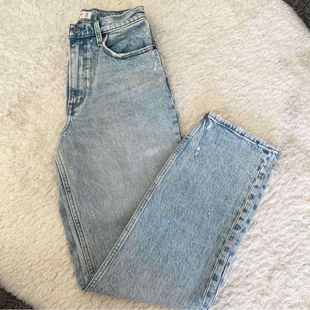 Abercrombie & Fitch 90s straight leg high rise jeans